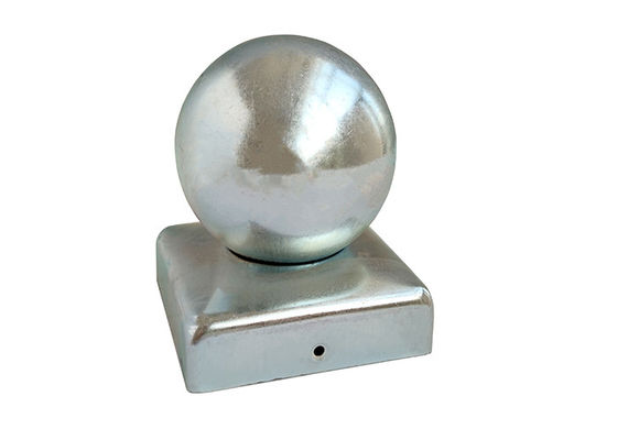 le poteau de boule en métal de fer rond de Finial de 100x100 10cmx10cm couvre pour la barrière
