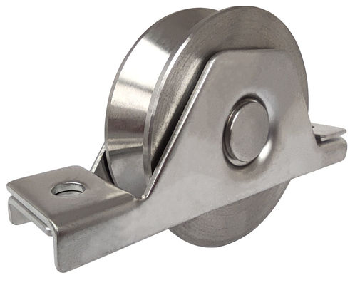 Accessoires de porte de glissement 3&quot; porte en acier de cannelure de la roue V avec 6202 soutenant