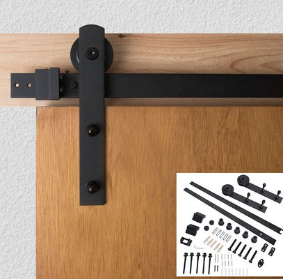 Je forme la voie noire Kit For Single Door de matériel de porte de grange