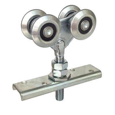 chariots en acier galvanisés à 38mm accrochant des rouleaux de porte pour glisser des systèmes