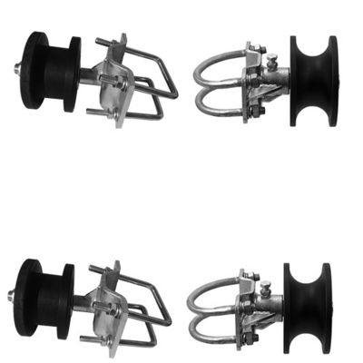 Rouleaux de porte de glissement de cannelure de H U un graphite imbibé de la couverture