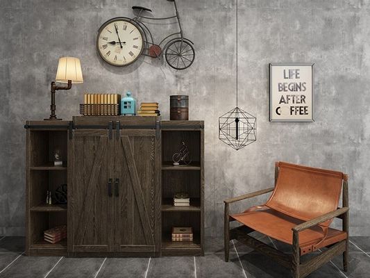 Cabinet Mini Barn Door Hardware Kit pour de doubles portes en bois