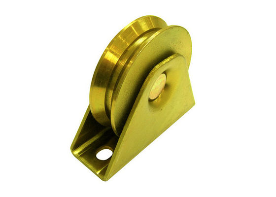 Argent galvanisé de roue de porte de glissement de cannelure de Q235 Y