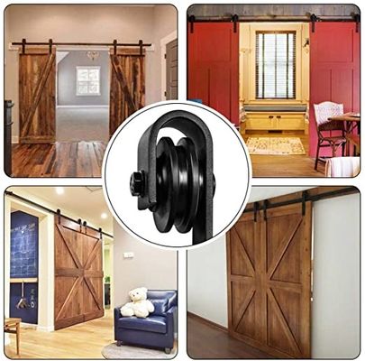 Matériel coulissant vigoureux résistant Kit Super Smoothly de porte de grange et tranquillement simple et facile pour installer l'ajustement 60&quot; porte large