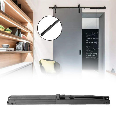 Glissement du matériel étroit mou Kit Black de porte de grange de roulement de courroie