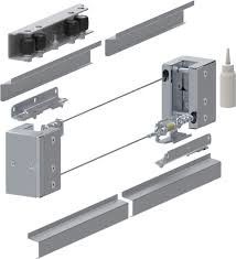 Porte à deux battants glissant le matériel télescopique 3m galvanisés de porte 4m 5m 6m