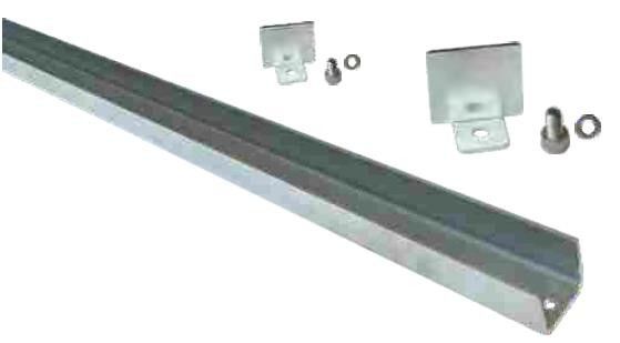 porte à deux battants de 3m 4m 5m 6m glissant les kits télescopiques de porte galvanisés