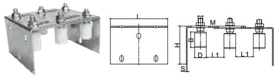 porte à deux battants de 3m 4m 5m 6m glissant les kits télescopiques de porte galvanisés