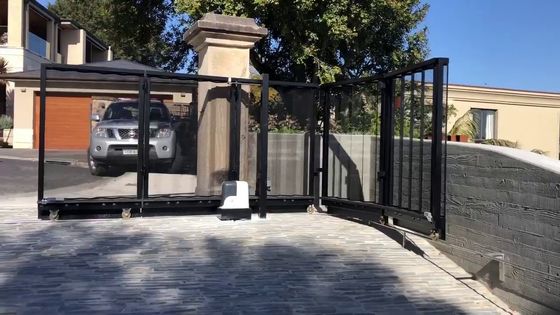 La porte de glissement au coin de la rue de rotation a courbé le rail de porte de voie