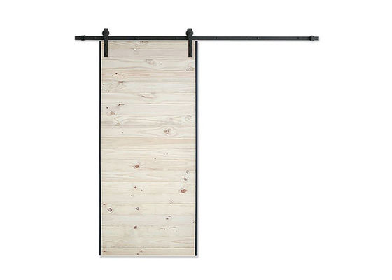 Quincaillerie de porte de grange coulissante intérieure avec finition assortie au rail