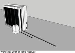 Porte coulissante télescopique argentée de matériel d'ouvre-porte automatique de DIY