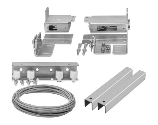 Quincaillerie de porte de grange télescopique en acier de 3 m approuvée par SGS