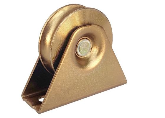 98mm 4&quot; porte résistante d'allée roule le fer de cannelure de V galvanisé