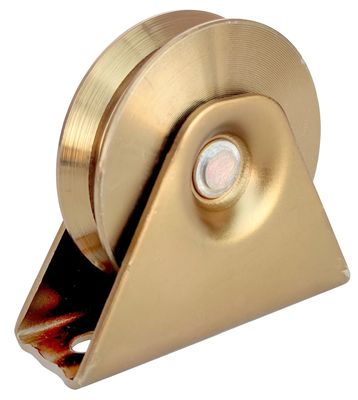98mm 4&quot; porte résistante d'allée roule le fer de cannelure de V galvanisé
