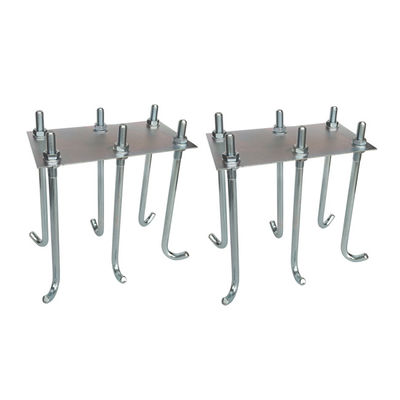 le chariot en porte-à-faux 5 de porte de petit de porte de 60x60mm Zn en porte-à-faux de roue roule 8 roues moyennes