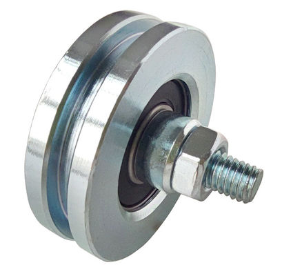 la porte coulissante d'allée de 100mm roule le rouleau avec le boulon 3&quot; des roues de porte de la cannelure 4&quot; V