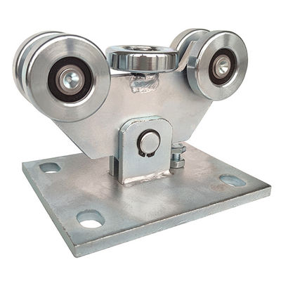 les rouleaux de 60mm ont galvanisé la roue en porte-à-faux coulissante en acier de soutien de porte
