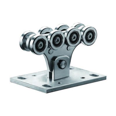 les rouleaux de 48mm ont galvanisé la roue en porte-à-faux coulissante moyenne en acier de chariot de porte
