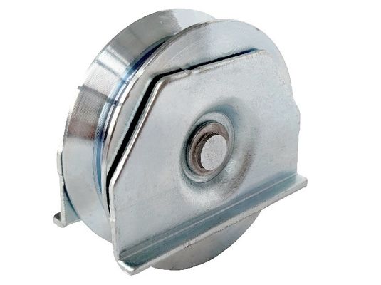 le fond de porte coulissante de garde-robe roule la cannelure des roues Y de porte de 80mm avec le double plat
