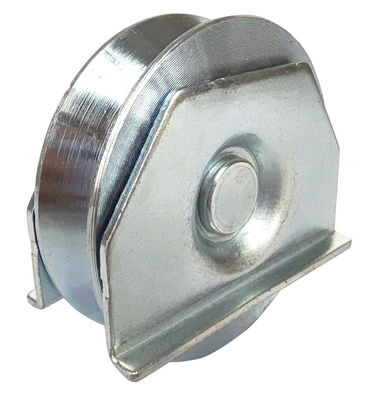 le fond de porte coulissante de garde-robe roule la cannelure des roues Y de porte de 80mm avec le double plat