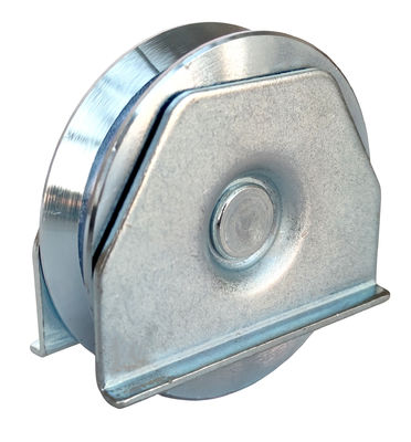 le fond de porte coulissante de garde-robe roule la cannelure des roues Y de porte de 80mm avec le double plat