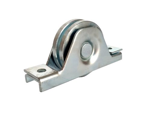 roues de matériel de porte coulissante roues inférieures V de porte en acier de cannelure de 4&quot; de 101.6mm avec 6202 soutenant