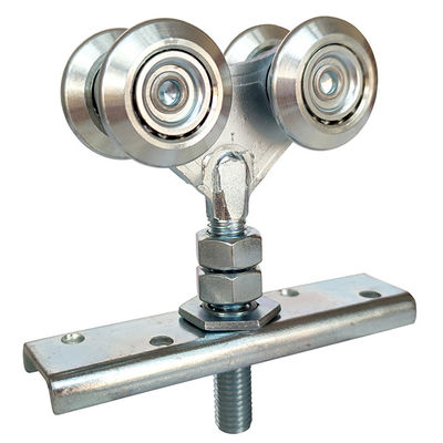 Meubles glissant la bille d'acier accrochante des rouleaux de porte 38mm avec le plat de fixation de centre de forge