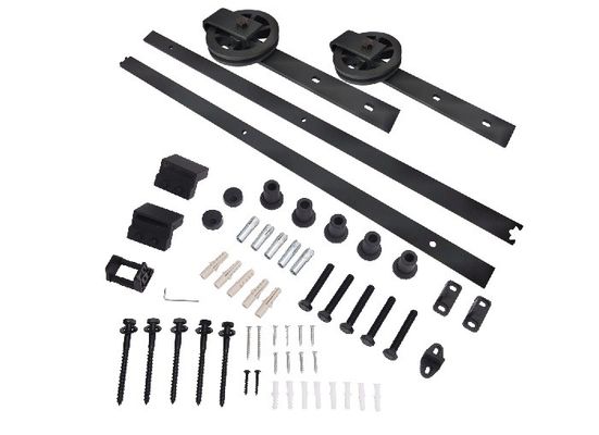 Rouleaux de porte accrochants de porte coulissante d'industrie intérieure d'accessoires glissant le kit de matériel de porte de grange