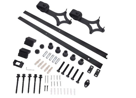 Rouleaux de porte accrochants de porte coulissante d'industrie intérieure d'accessoires glissant le kit de matériel de porte de grange