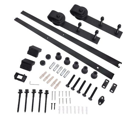 Rouleaux de porte accrochants de porte coulissante d'industrie intérieure d'accessoires glissant le kit de matériel de porte de grange