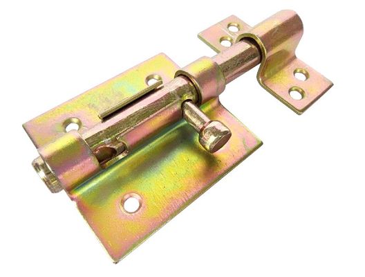 Acier de zinc de ruban de tour de verrou de boulon/porte de porte coulissante de salle de bains de Deux-boulon de sécurité