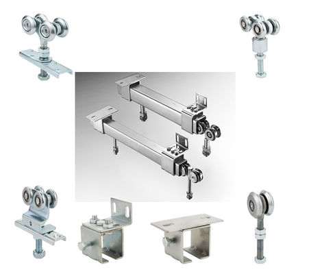 Zn accrochant industriel de Kit Hanging Gate Track White de voie de porte de garde-robe de 50mm 35mm