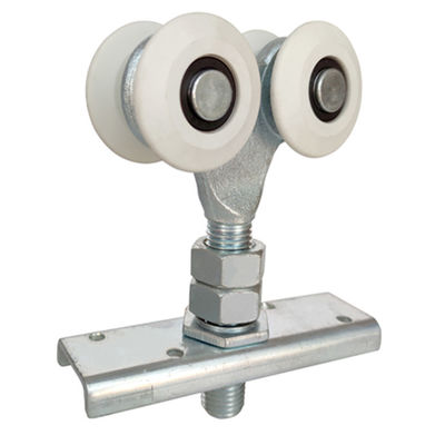 rouleau en nylon accrochant des roues 4 de porte coulissante de 300kg 55mm avec le plat de réparation horizontal