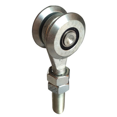 Rails supérieurs et rouleaux de porte coulissante de grange 55mm avec soutenir deux roues