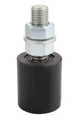 rouleau de guide de roulement coulissant noir de porte de 50mm 3&quot; 6&quot; incidence en nylon en plastique de PVC