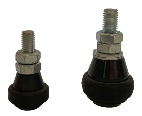 Noir en nylon de rouleau de guide de porte de glissement M12 de 43MM 30MM