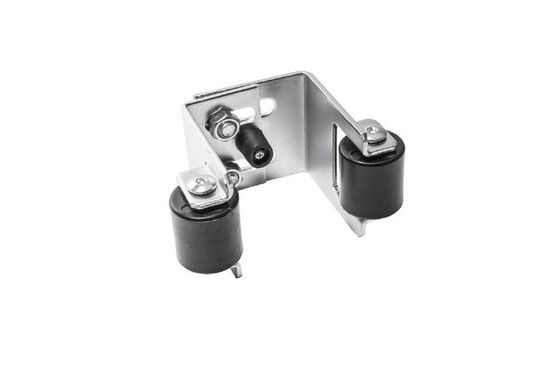 support de rouleau de porte de glissement d'encorbellement de 195x225mm avec 2 rouleaux en nylon pour les portes en porte-à-faux réglables