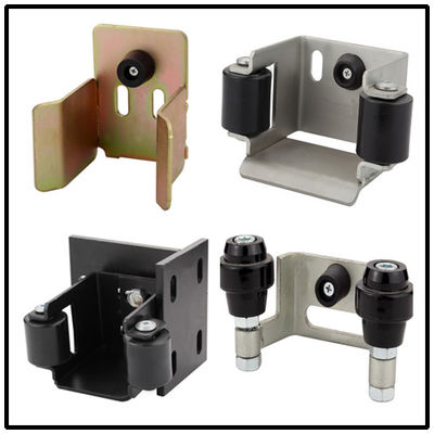 support de rouleau de porte de glissement d'encorbellement de 195x225mm avec 2 rouleaux en nylon pour les portes en porte-à-faux réglables