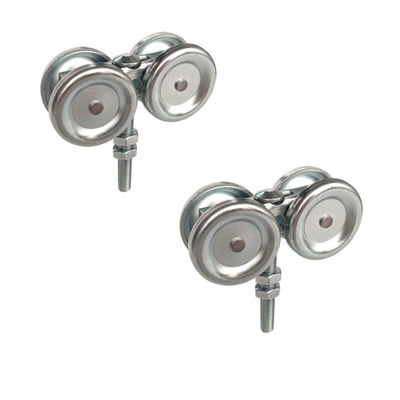 Rouleaux de porte accrochants du boulon M12 et rouleau de porte intérieur de grange de voie Kit Hardware Box Rail