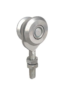 40mm ont galvanisé les rouleaux accrochants accrochants de la voie 2 de fer blanc de rouleaux de porte avec la boule
