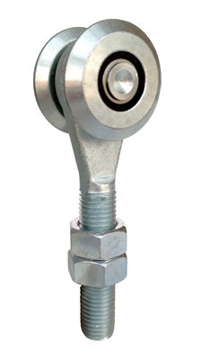 40mm ont galvanisé les rouleaux accrochants accrochants de la voie 2 de fer blanc de rouleaux de porte avec la boule