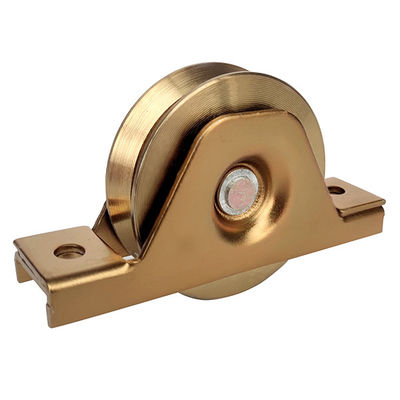 L'incidence simple de diverse cannelure des tailles Y a galvanisé la roue en acier de soutien de porte de glissement avec la parenthèse intérieure