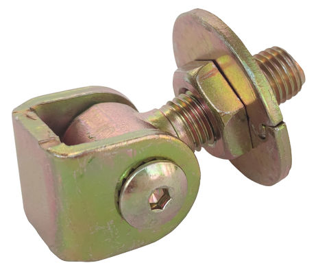 Soudure argentée du zinc M16 sur la charnière réglable de porte de porte d'oscillation de charnières avec des plats de Jionted