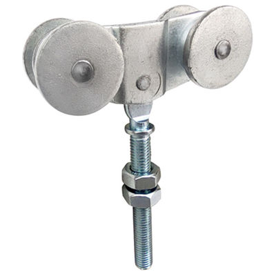 Style rond accrochant 33.5mm de plat de la roue 4 de rouleau de porte en verre