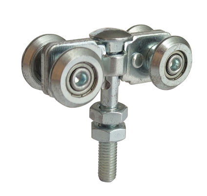 Rouleau de porte Q235 accrochant galvanisé en acier Kit With Forge Centre Plate