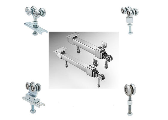 Rouleau de porte Q235 accrochant galvanisé en acier Kit With Forge Centre Plate