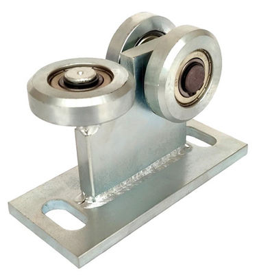 zinc blanc de glissière de 68mm de porte de rouleau de la roue 3 de chariot en porte-à-faux en acier de roue