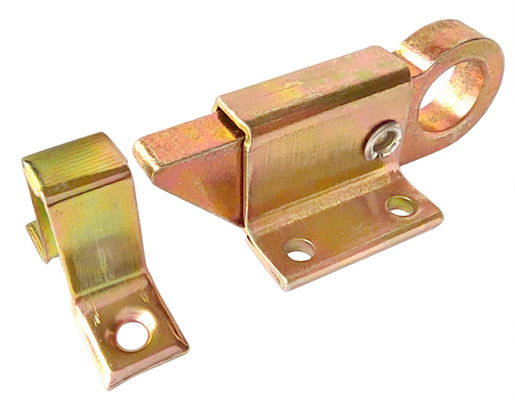 Zinc blanc jaune 68mm de porte coulissante de serrure en laiton résistante de boulon
