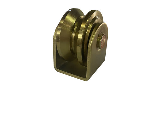 cannelure résistante des incidences Y de roue de porte de glissement de 43mm 58mm 60mm double externe