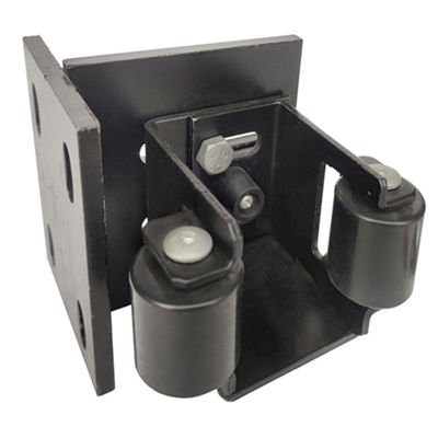 Revêtement de poudre noire du kit 55-90mm de parenthèse de porte de glissement de receveurs de porte d'oscillation